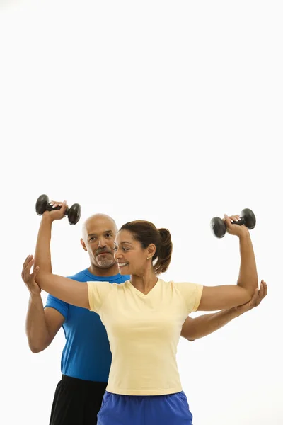 Kobieta i mężczyzna ćwiczenia. — Zdjęcie stockowe