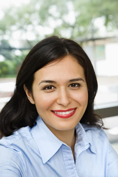Hispanic Woman Smiling — Stock Photo, Image