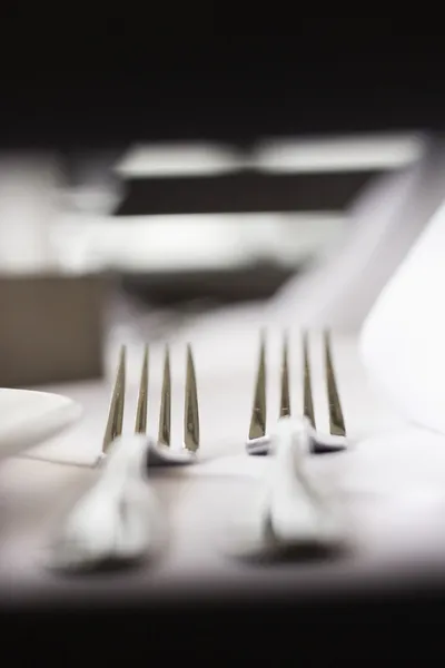 Forks on Table — Stock Photo, Image