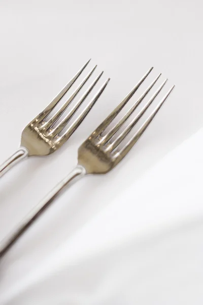 Twee vorken. — Stockfoto