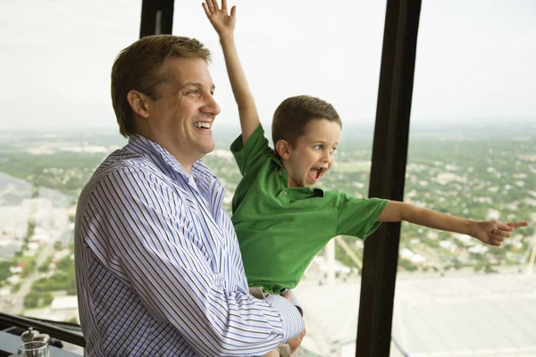 stock image Father and son.