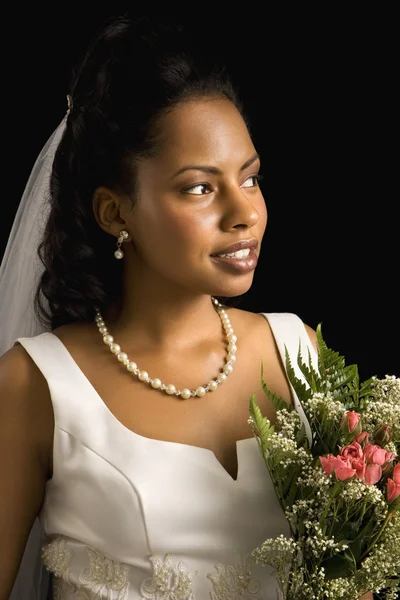Bridal portrait. Stock Photo