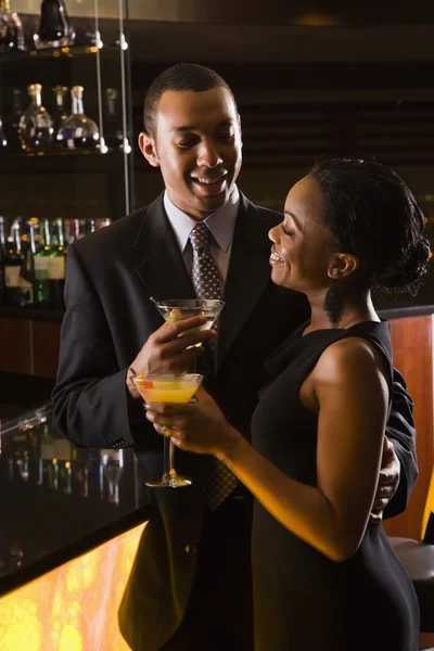 Couple at bar. — Stock Photo, Image