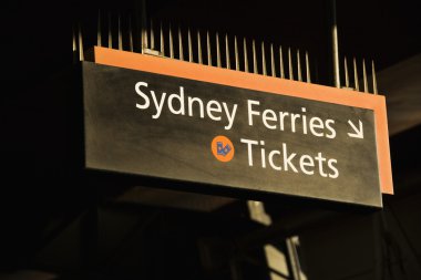 Ferry tickets, Sydney Australia. clipart