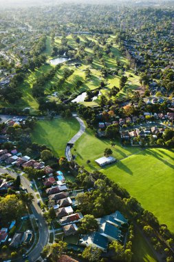 Golf course, Australia. clipart