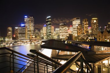 Night skyline Sydney, Australia clipart