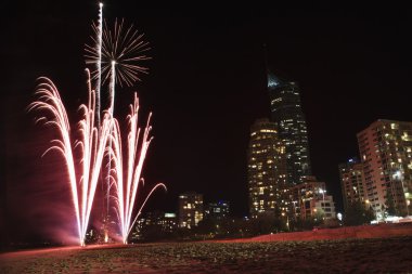 Fireworks in Australia. clipart