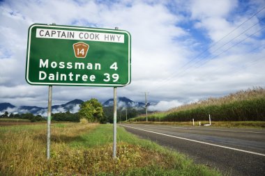 Rural Australia highway clipart