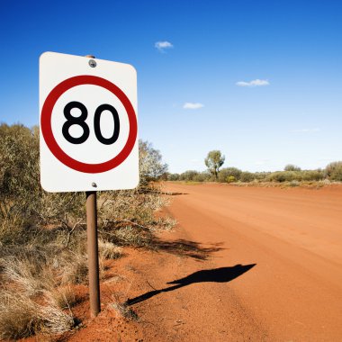 Kilometer speed limit sign clipart