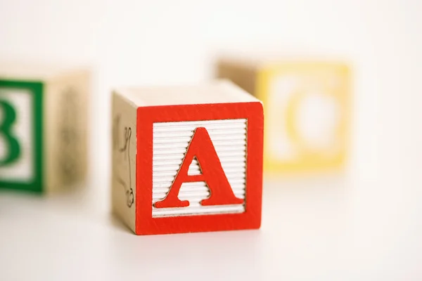 Bloques de alfabeto de juguete . —  Fotos de Stock