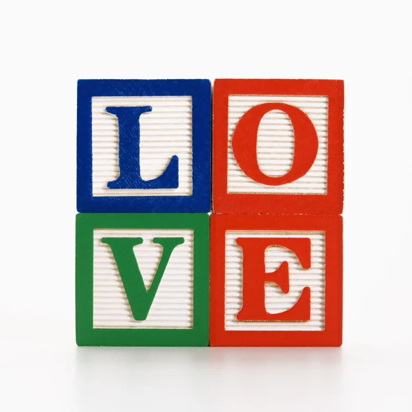 stock image Toy alphabet blocks.