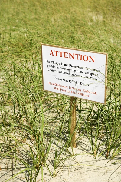 Περιβαλλοντική προειδοποιητικό σήμα. — Φωτογραφία Αρχείου