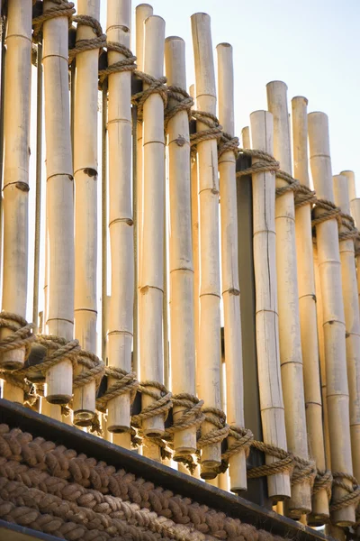 Bamboo railing — Stock Photo, Image