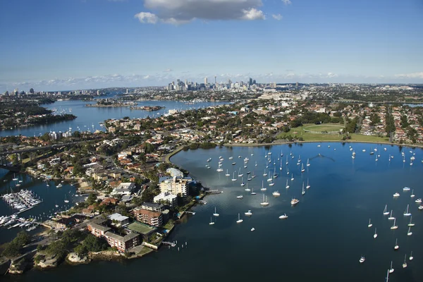 Sydney Australië luchtfoto. — Stockfoto