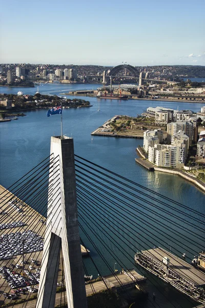 Anzac bridge, australien. — Stockfoto