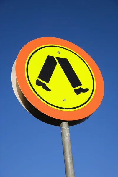Pedestrian crossing sign. — Stock Photo, Image
