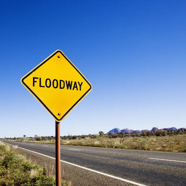Сільське floodway — стокове фото