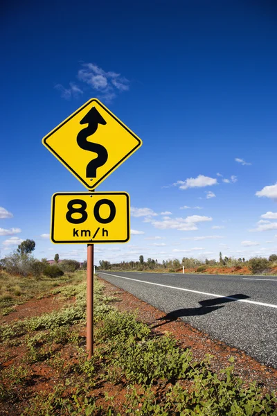 Avustralya yol levhası — Stok fotoğraf