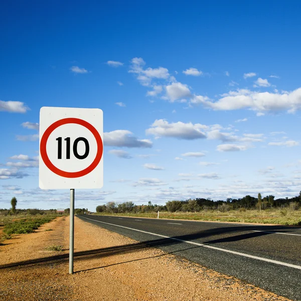 Австралія обмеження швидкості знак Ліцензійні Стокові Зображення