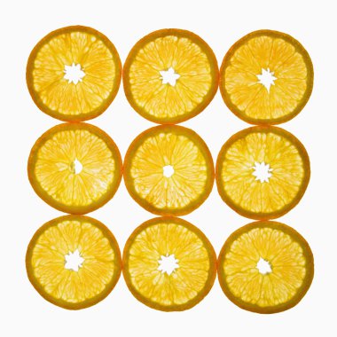 Orange slices. clipart