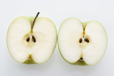 Sliced apples. clipart