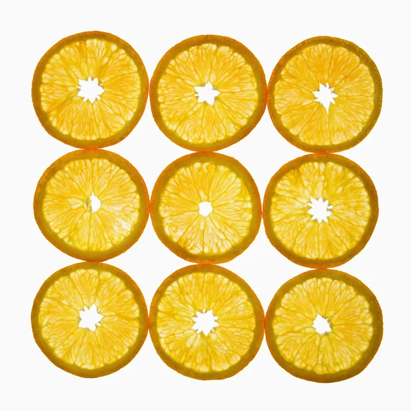 Narancs szeletek. — Stock Fotó