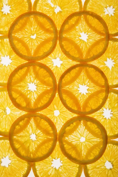 Fatias de laranja em camadas . — Fotografia de Stock