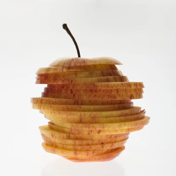 Rött äpple. — Stockfoto