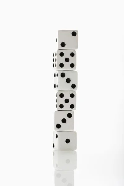 Stack of dice. — стоковое фото