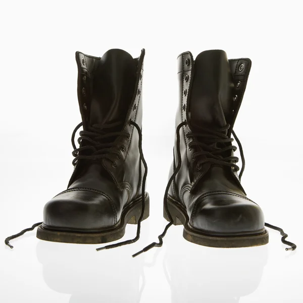 Combat boots. — Stock Photo, Image