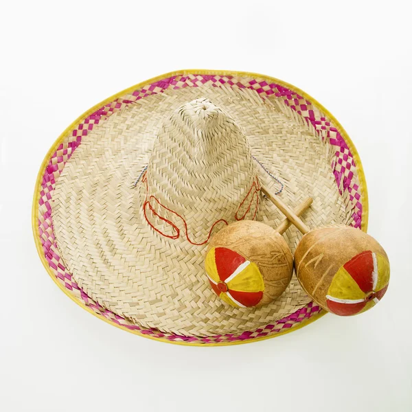 Sombrero et maracas . — Photo