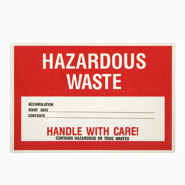 Hazardous waste sign. — Stock Photo, Image