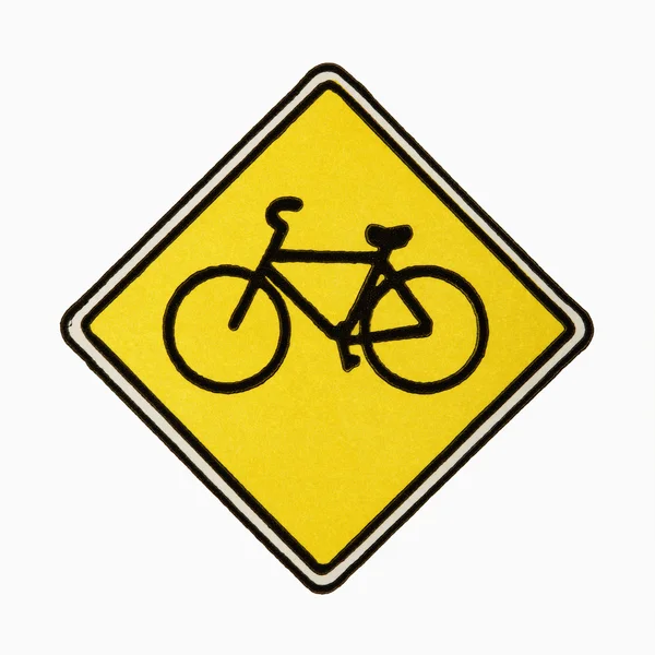 Bicicleta sinal de estrada . — Fotografia de Stock