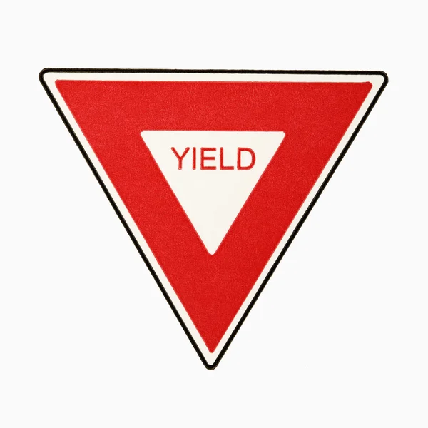 Yield sign. — Stock Photo, Image