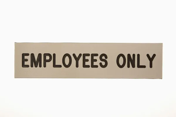 Werknemers enige teken. — Stockfoto