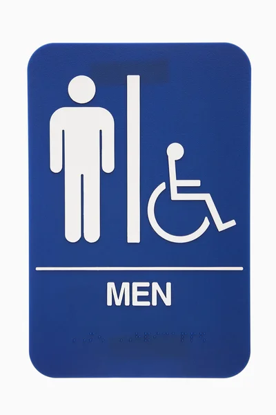 Herren-Toilettenschild. — Stockfoto