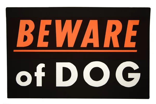 Cuidado com o cão . — Fotografia de Stock