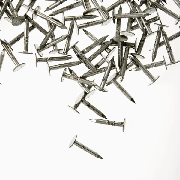 Metalen nagels. — Stockfoto
