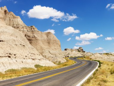 Road Through the Badlands clipart