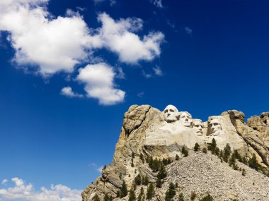 Mount Rushmore and sky. clipart
