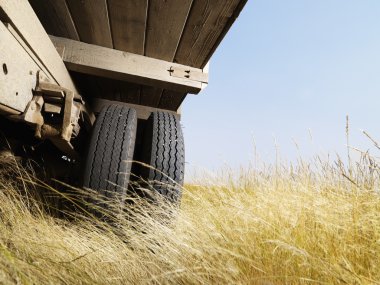 Low angle view of truck. clipart