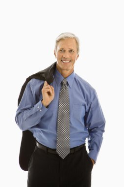 Man in business suit. clipart