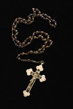 Christian rosary. clipart