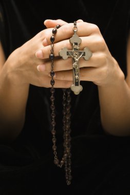 Religious rosary. clipart