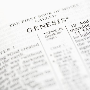 Genesis in Bible. clipart