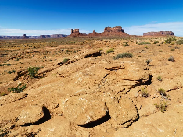 Paisagem deserta rochosa . — Fotografia de Stock