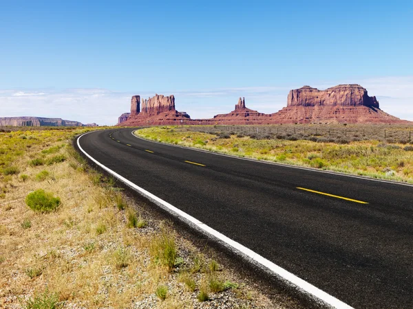 Estrada panorâmica do deserto . — Fotografia de Stock
