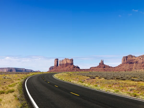 Estrada panorâmica do deserto . — Fotografia de Stock