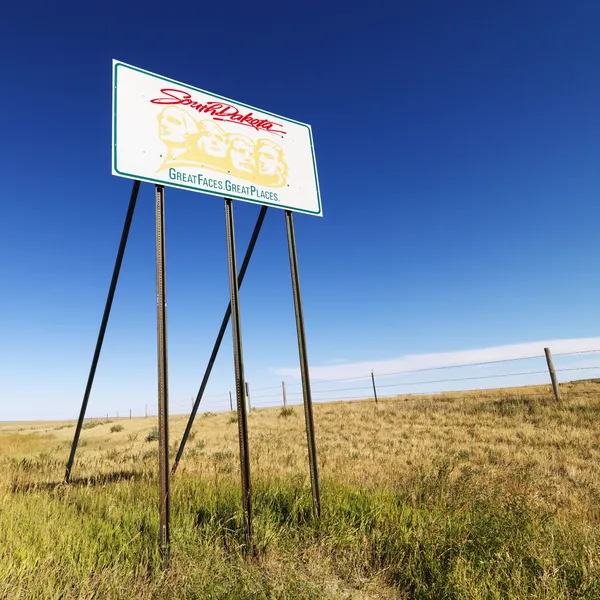 Dakota do Sul sinal de estrada . — Fotografia de Stock