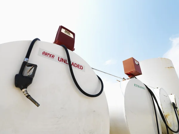 Fuel tanks and pumps. — Stock Photo, Image